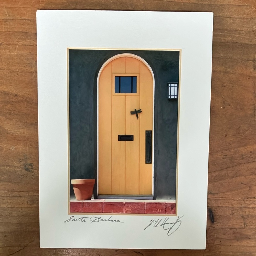 Photograph printed Yellow Doorway Artwork ready to frame 5x7”